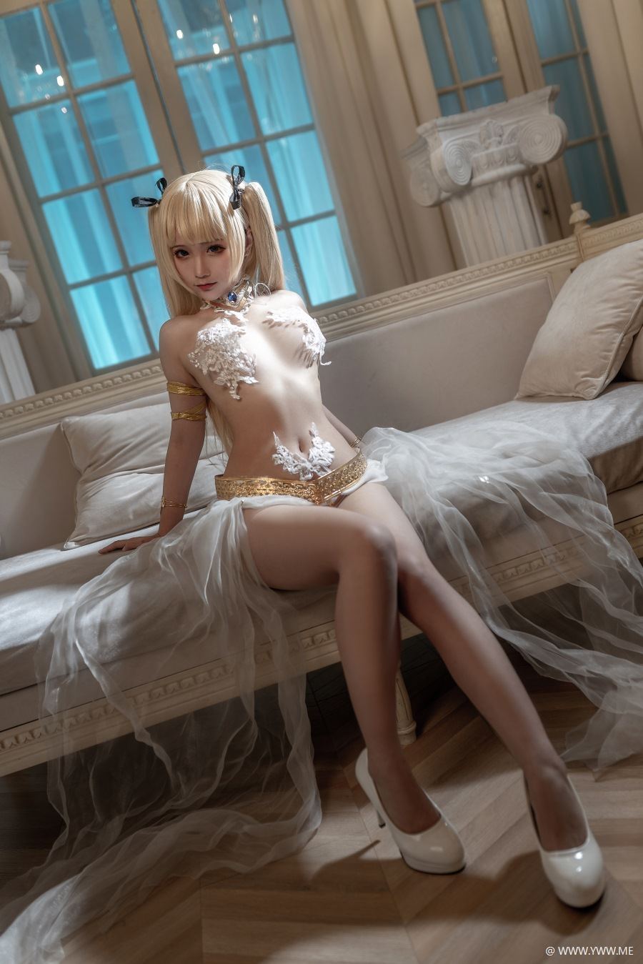知名Coser@蠢沫沫 沫沫真爱版 玛丽罗斯礼服-像素点