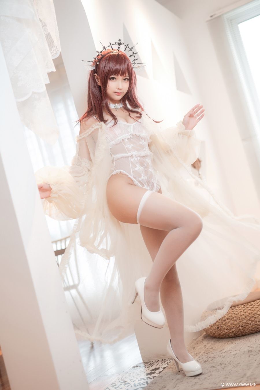 知名Coser@蠢沫沫 沫沫真爱版 火天使-像素点