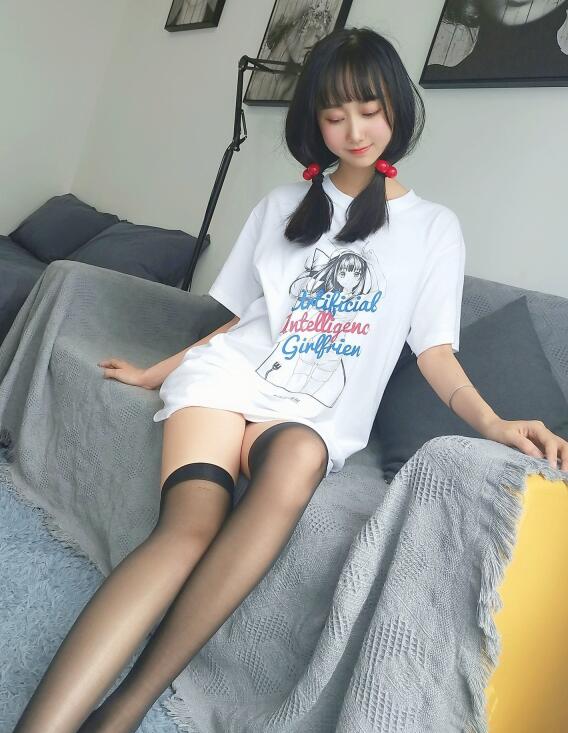 萌系小姐姐木绵绵OwO – 智能型彼女T恤