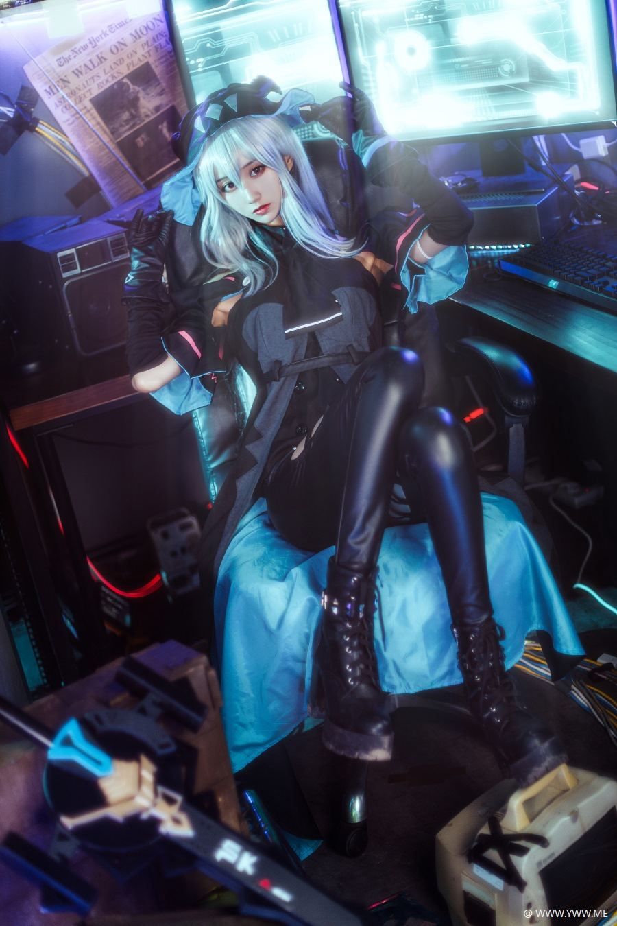 萌系小姐姐木绵绵OwO – 斯卡蒂COS-像素点