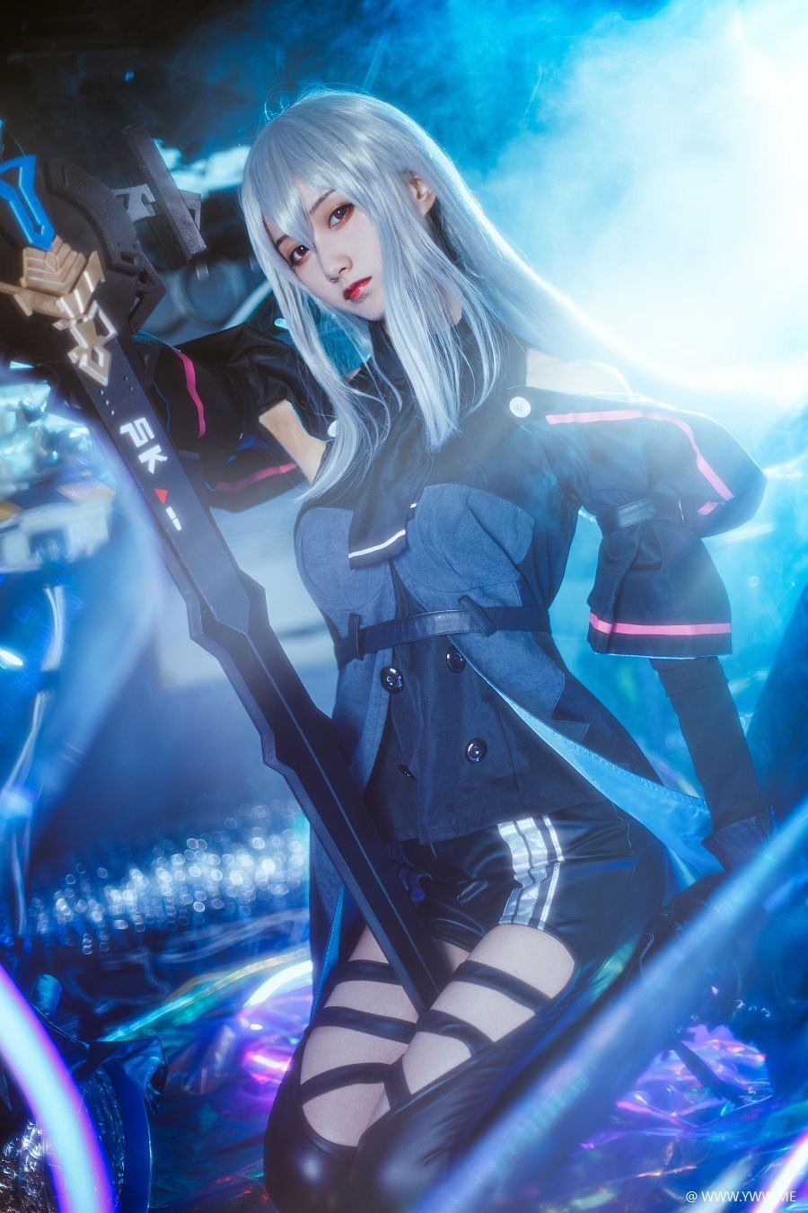 萌系小姐姐木绵绵OwO – 斯卡蒂COS-像素点