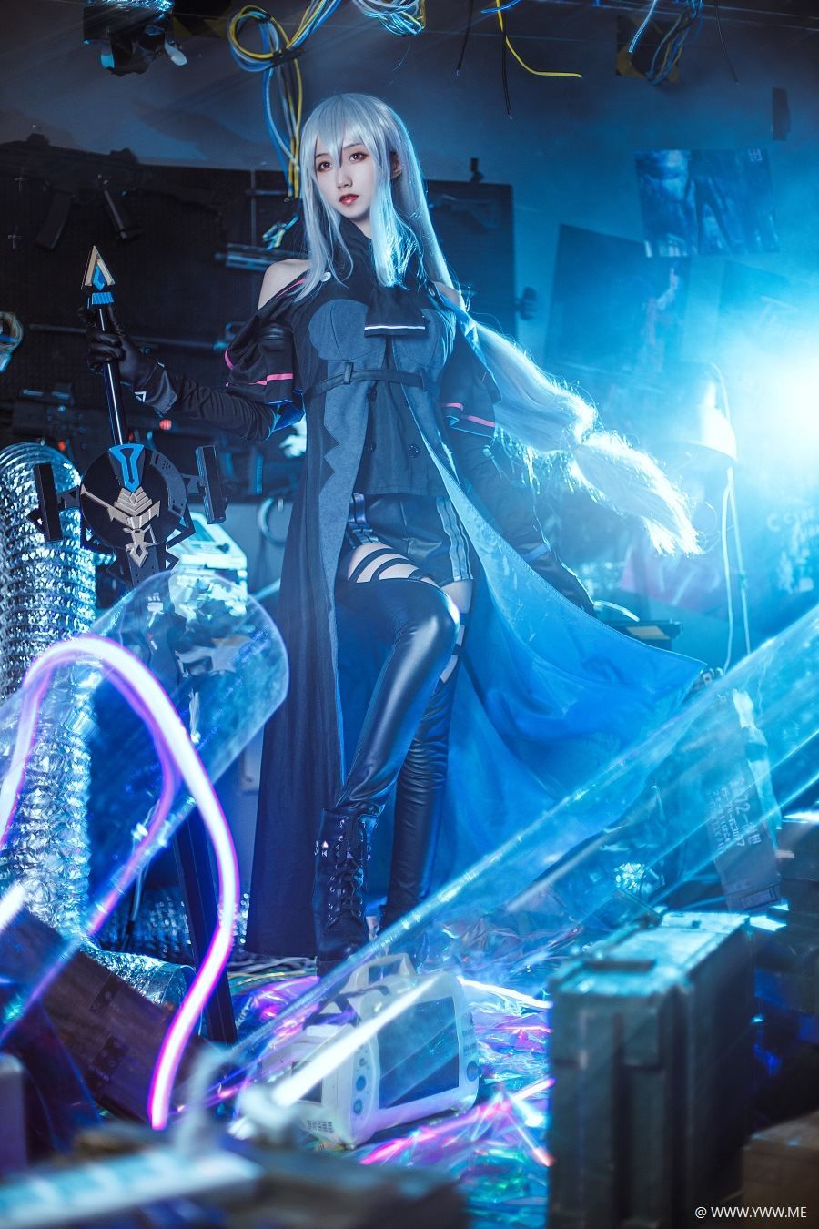 萌系小姐姐木绵绵OwO – 斯卡蒂COS-像素点