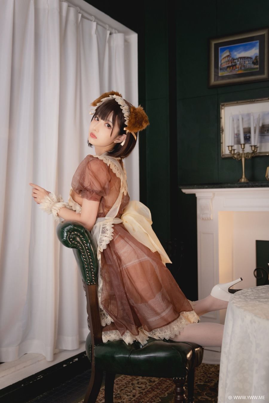 Shika小鹿鹿 透明女仆-像素点