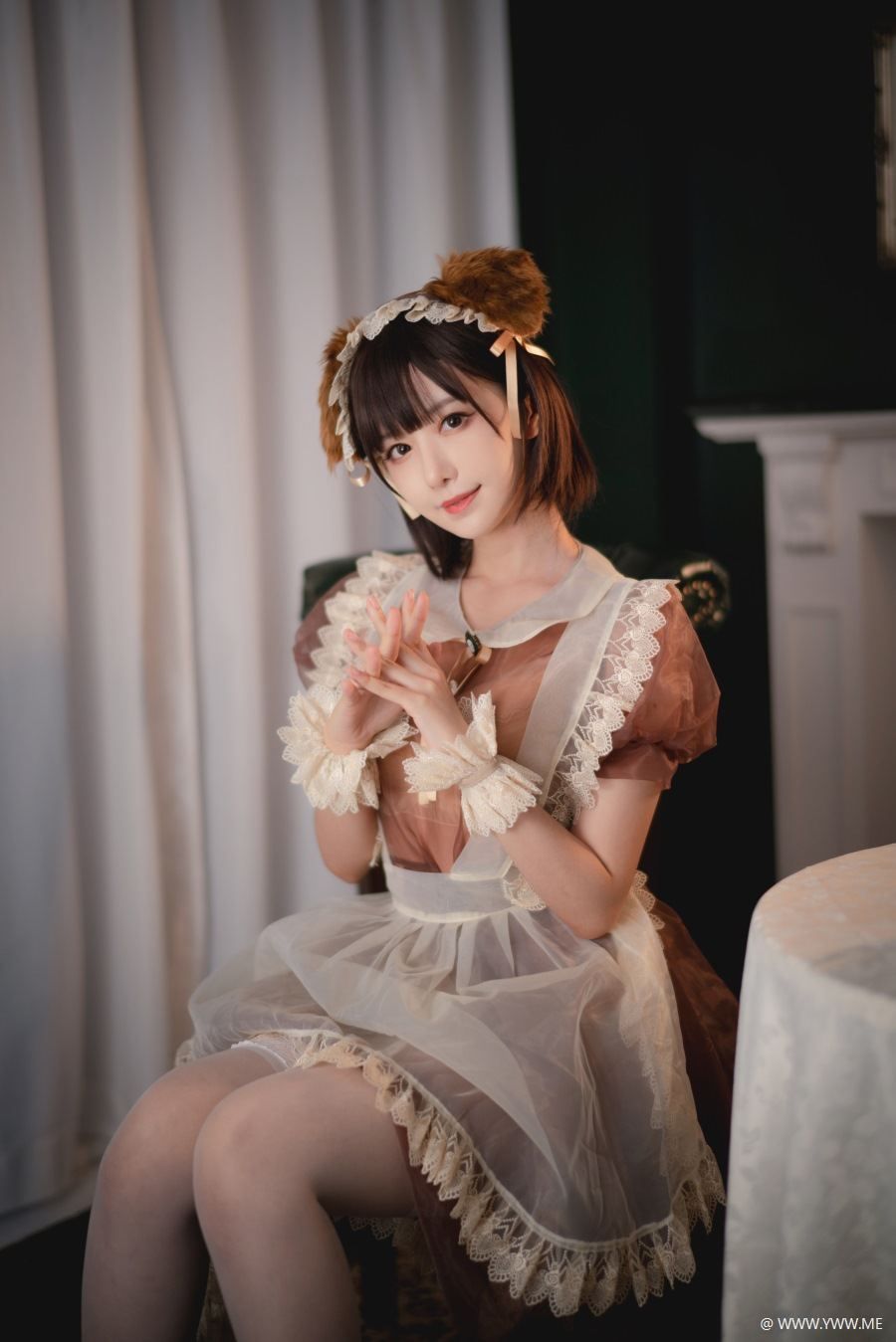 Shika小鹿鹿 透明女仆-像素点