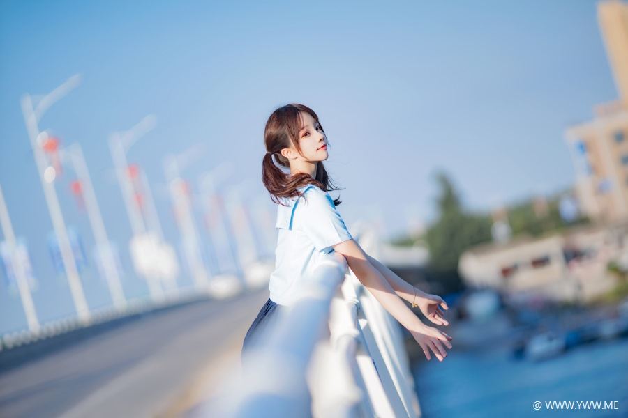 萝莉风COS 桜桃喵 – 蔚蓝-像素点