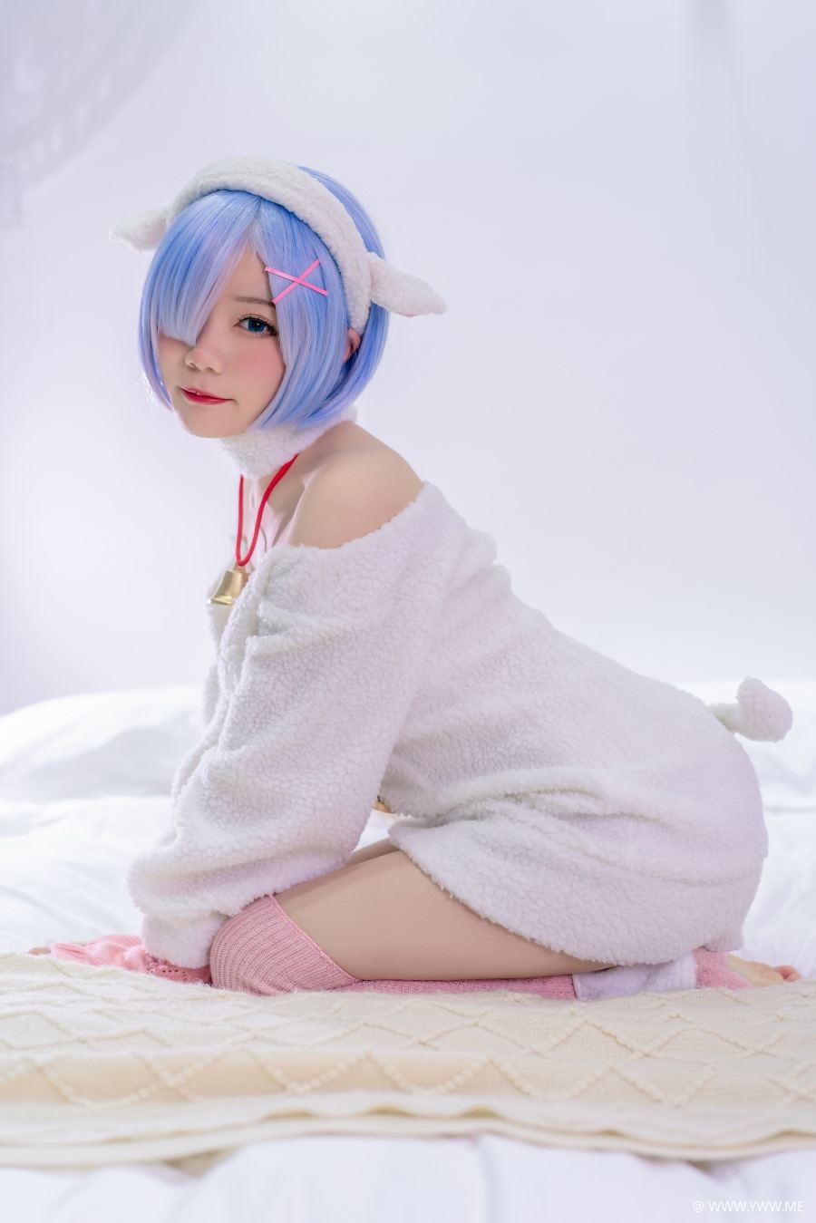 推特COS@王胖胖u VOL.008 2B羔羊-像素点