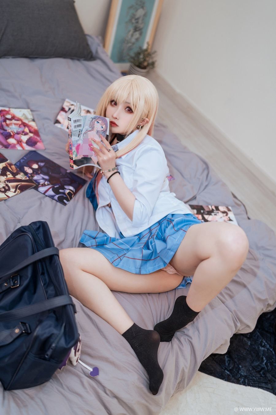 知名动漫Coser@rioko凉凉子 更衣人偶 番外-像素点