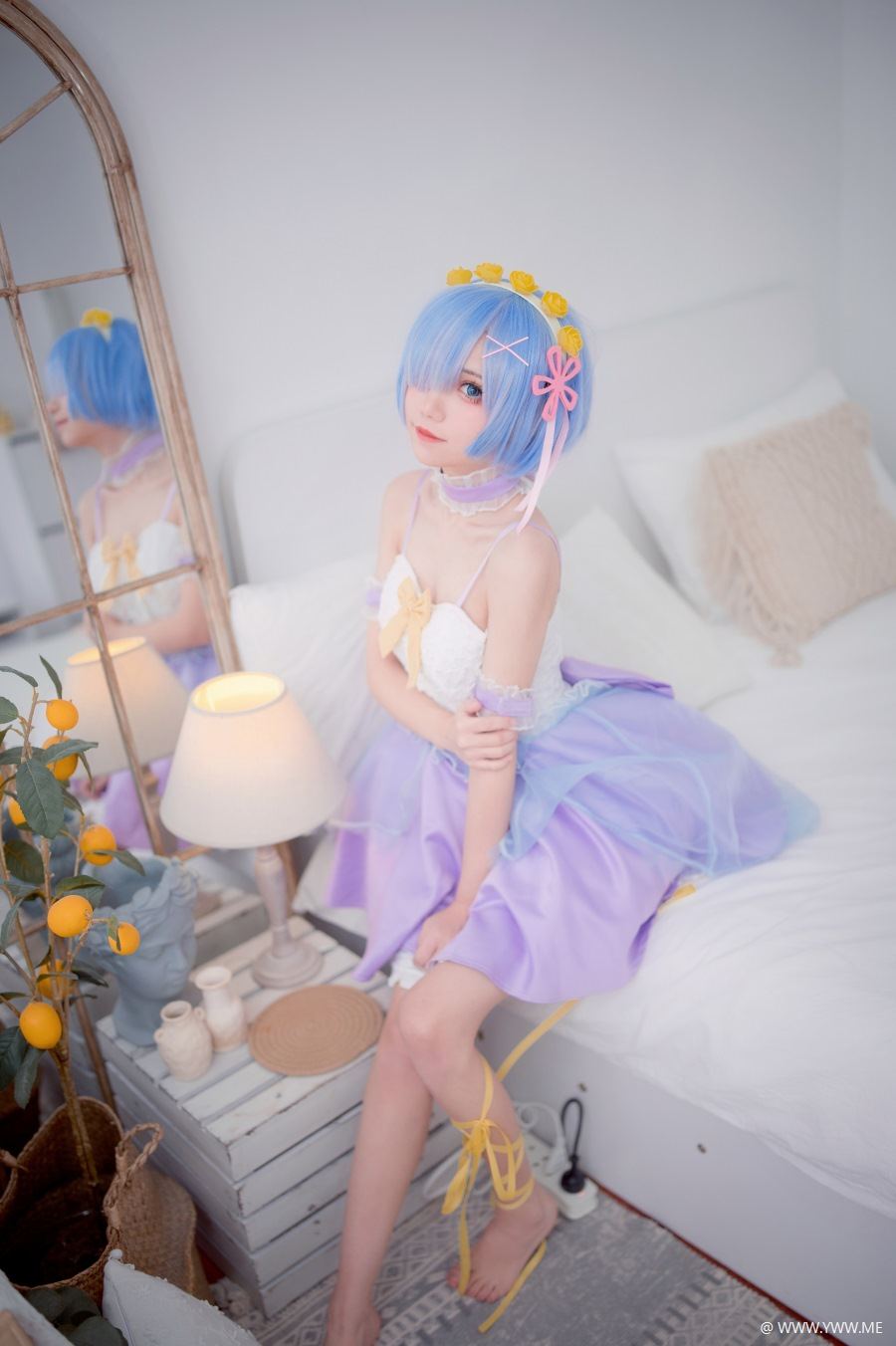花柒Hana – 蕾姆CLEAR DRESS-像素点