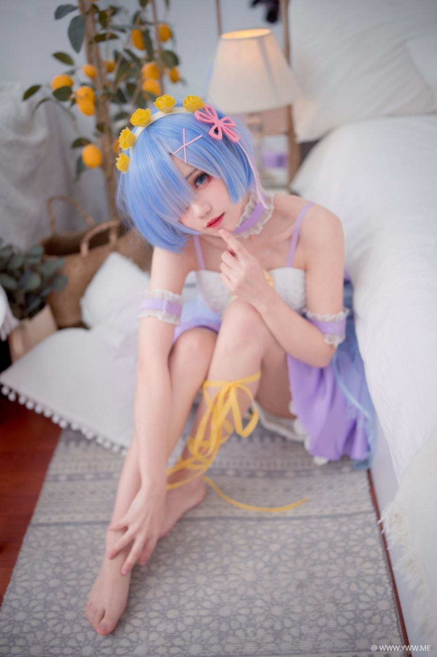 花柒Hana – 蕾姆CLEAR DRESS-像素点