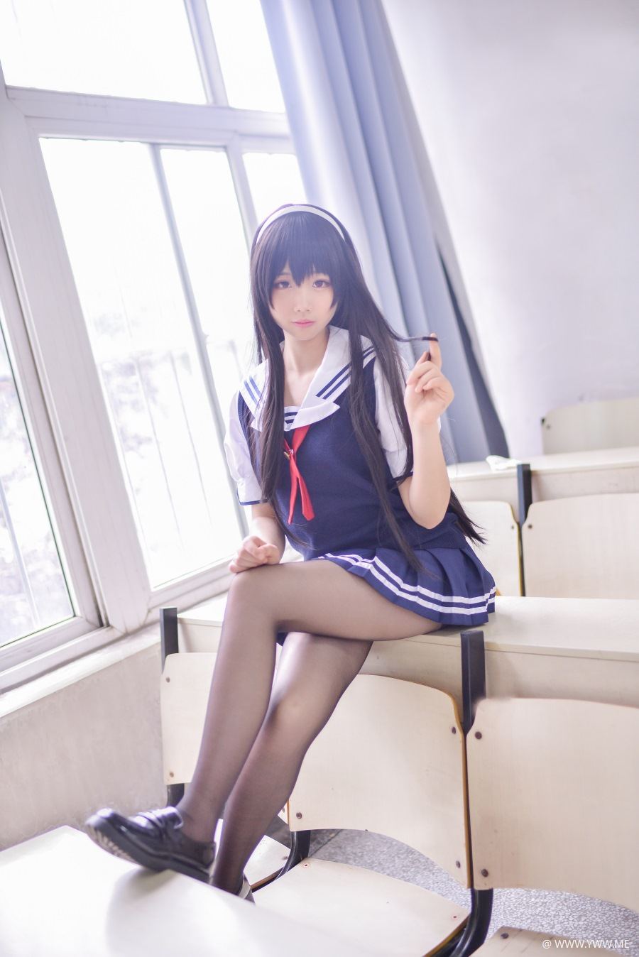 人气Coser小姐姐@雪琪SAMA – 路人女主的养成方法-霞之丘诗羽-像素点