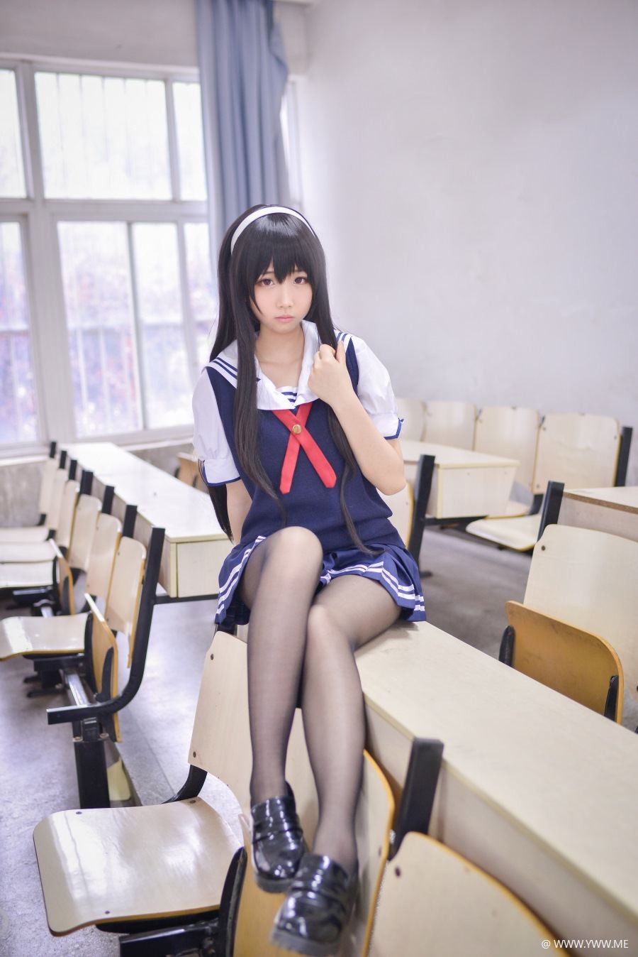 人气Coser小姐姐@雪琪SAMA – 路人女主的养成方法-霞之丘诗羽-像素点