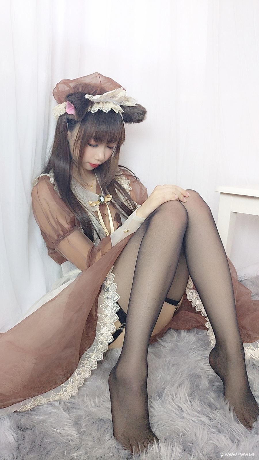 人气Coser小姐姐@雪琪SAMA – 透明女仆-像素点