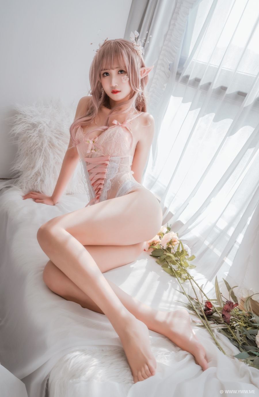 COS小妹妹@三度_69 精灵紧身衣-像素点