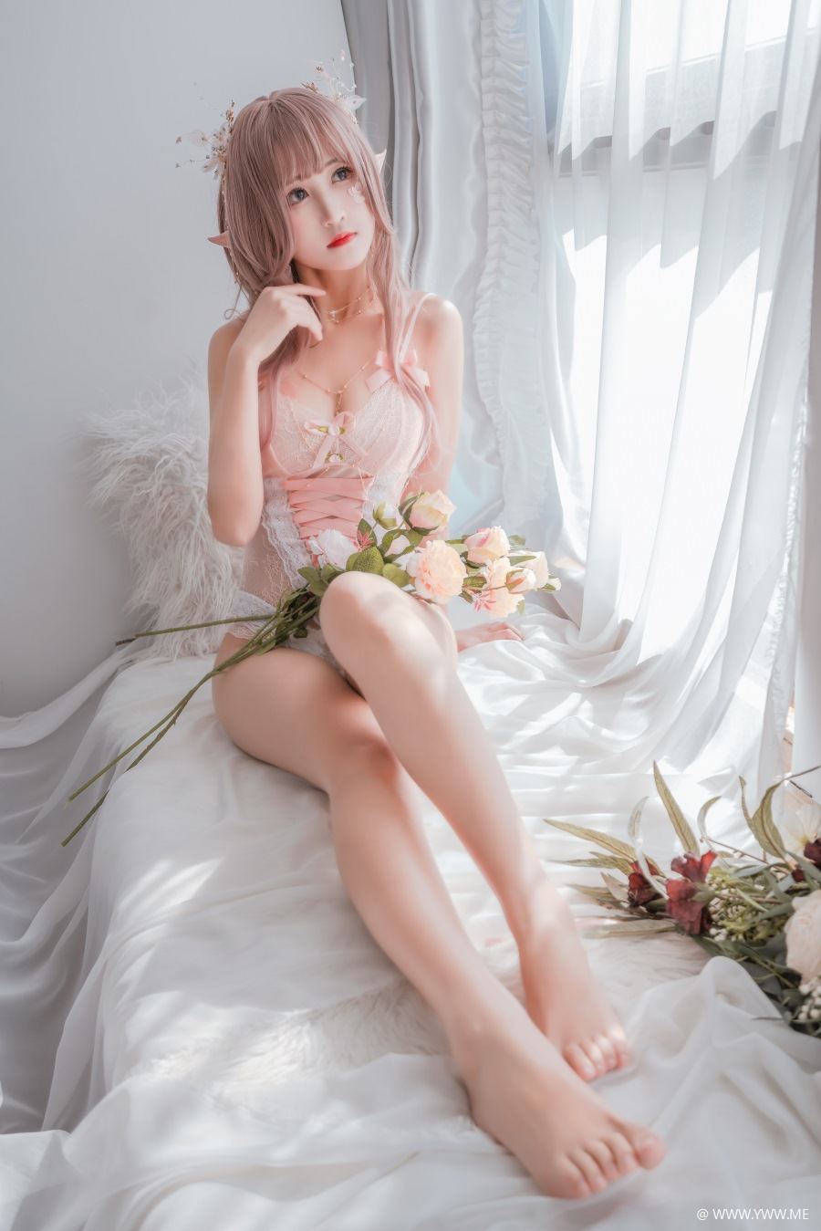 COS小妹妹@三度_69 精灵紧身衣-像素点