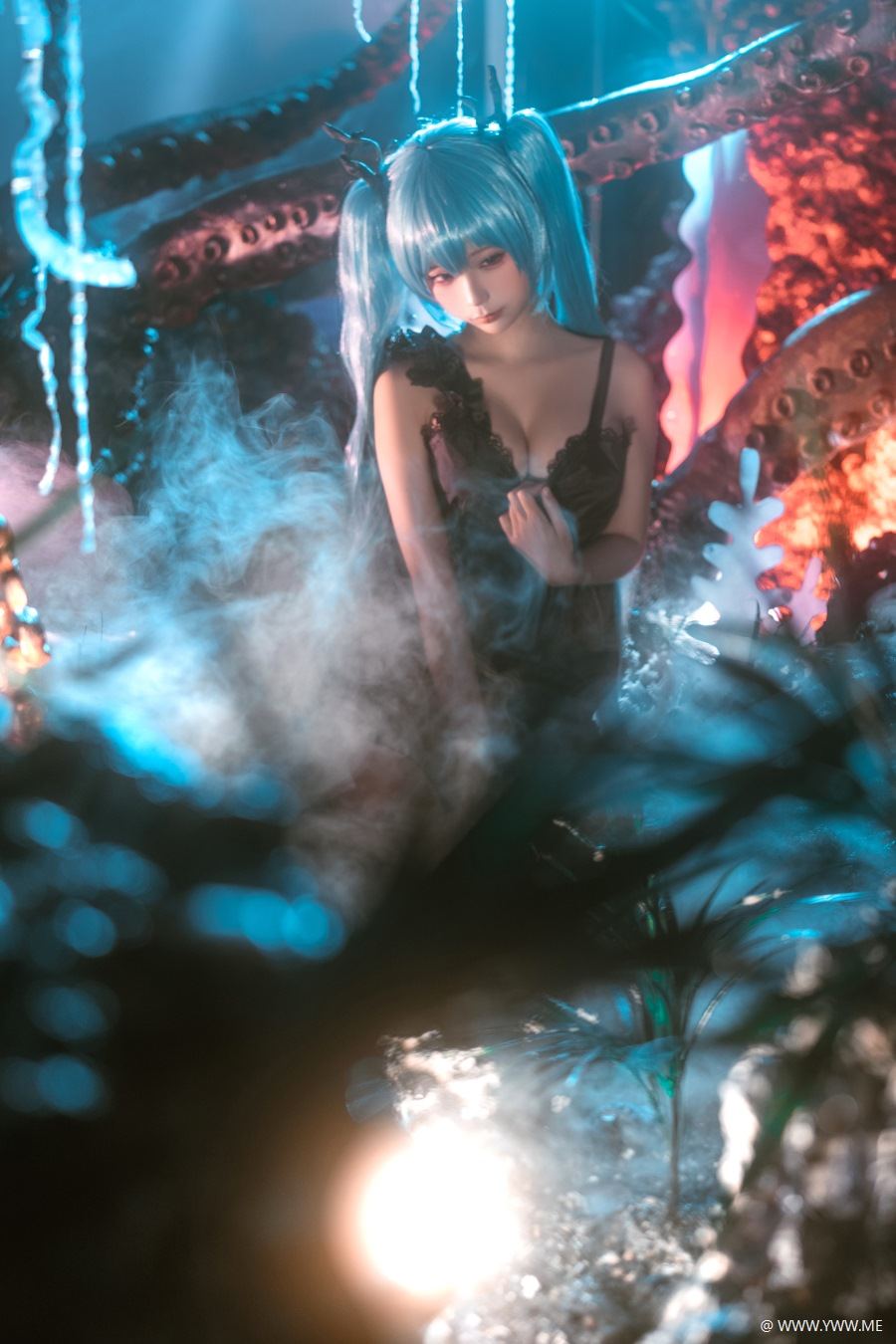 知名Coser@蠢沫沫 深海少女-像素点