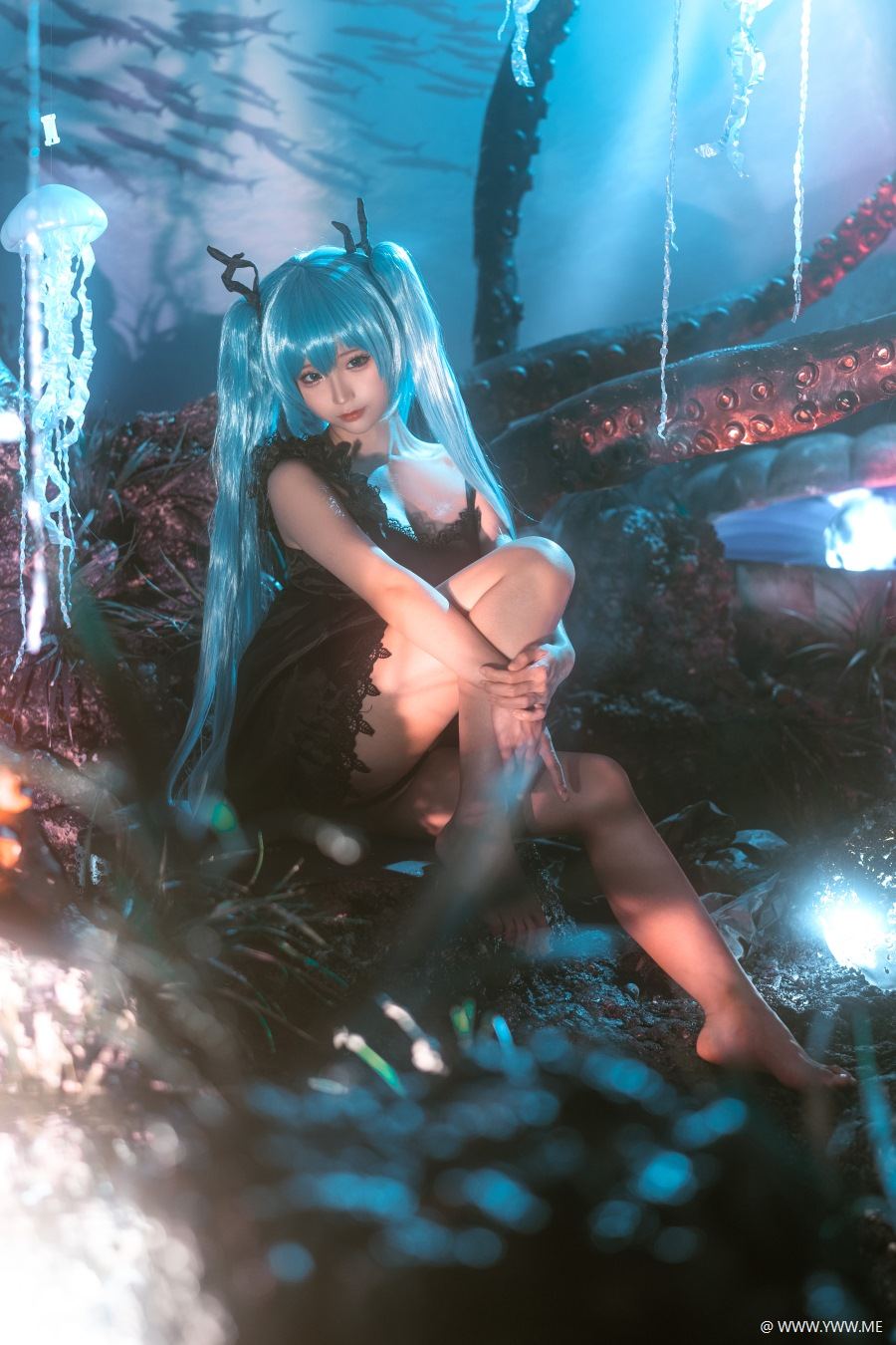 知名Coser@蠢沫沫 深海少女-像素点