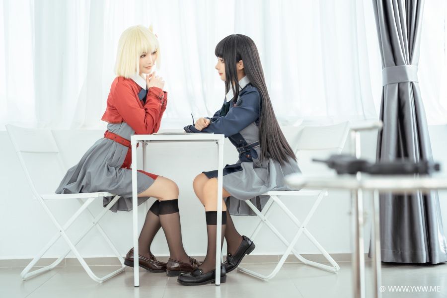 知名Coser@蠢沫沫 莉可x莉丝(&桃良阿宅)-像素点