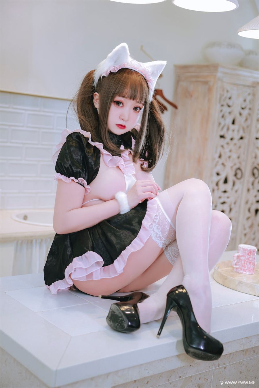 恩田直幸 – 猫耳黑粉女仆-像素点