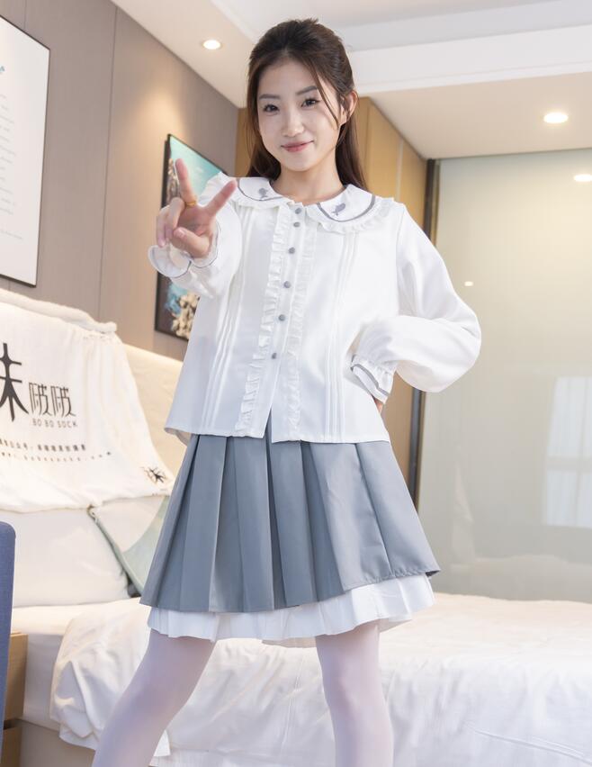 [BoBoSocks袜啵啵] NO.211 小沫-高跟鞋、厚白丝（花絮版）