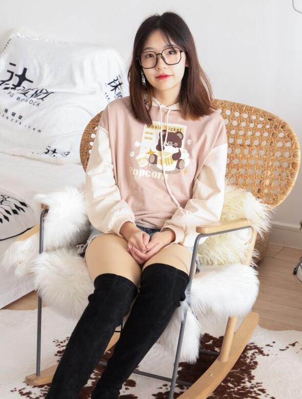 [BoBoSocks袜啵啵] NO.218 小甜豆-长靴、厚肉丝（花絮版）
