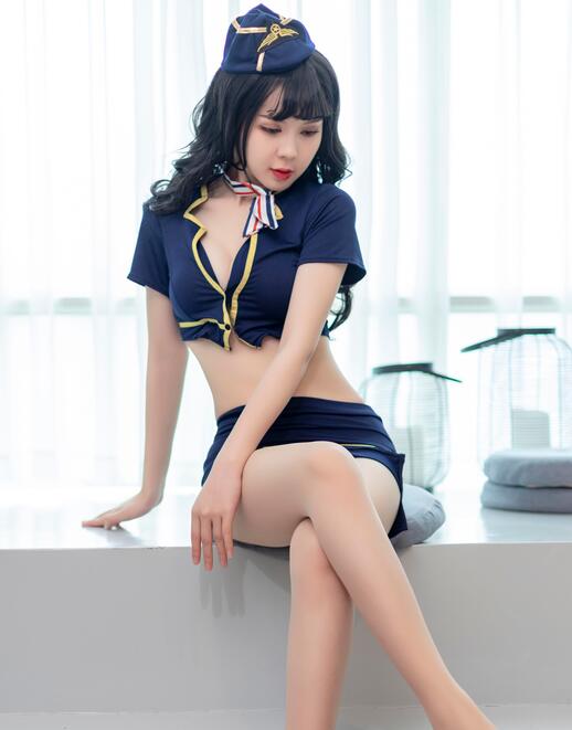 [香柚] 2022.05.07《肉丝红色高跟鞋空姐》姚姚