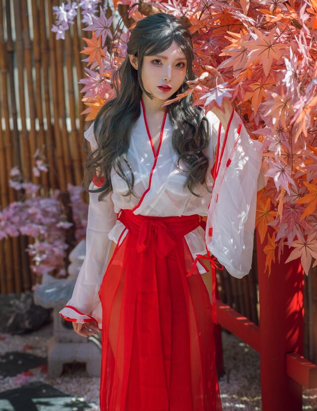 秋和柯基 – 汤池巫女