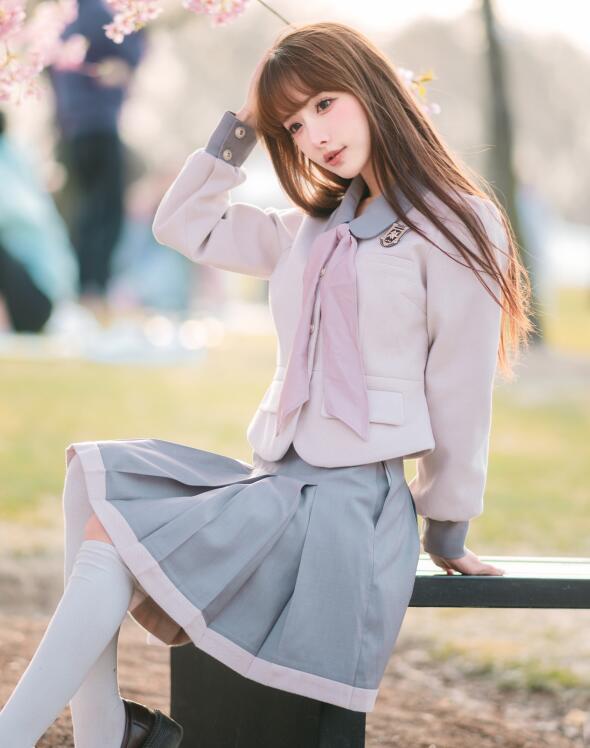 紫氯氯 – 樱花下的JK少女