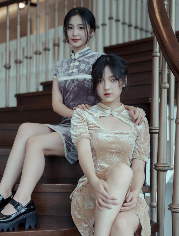 [YWW.ME] 2023.04.22 旗袍姐妹花 dudu