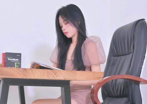 [SSA丝社] 短片 NO.389 橙子 浅咖色连衣裙