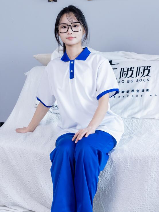 [BoBoSocks袜啵啵] NO.351 甜甜圈-板鞋、白棉袜、肉丝（脚尖加固款）、校服裤里丝（花絮版）
