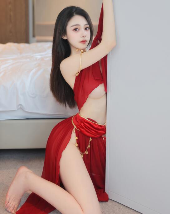 清妙 – 内购无水印 NO.8420 红色舞裙