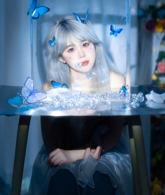 [YWW.ME] 2024.05.15 蓝 泡芙小方
