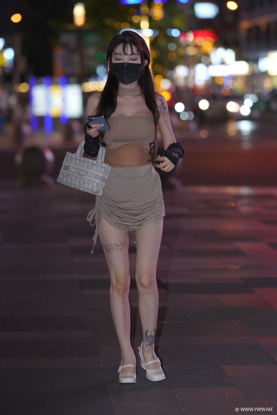 精选街拍 – 精致套装裙-HDMISS