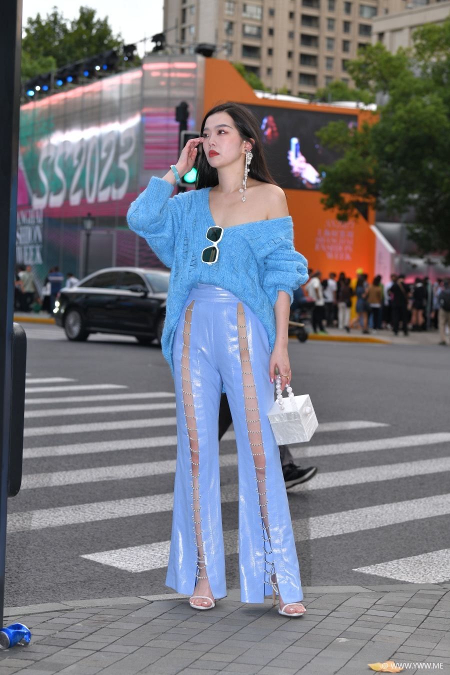 精选街拍 – 时尚皮裤搭配-HDMISS